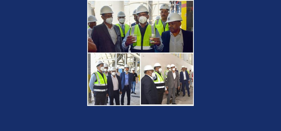 Ambassador visited Egypt Global Silicate in Suez, a subsidiary of Kiran Global Chems Limited (KGCL)